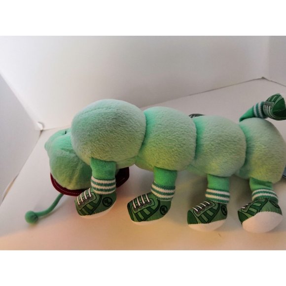 Lotsa Lotsa Legs Caterpillar Plush Toy 1999 Commonwealth 10" Green 8 Legs - Picture 6 of 8